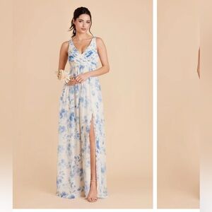 Laurie Empire Dress Birdy Grey